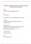 NABCEP PV Installation Professional Exam Questions And 100&percnt; Correct Answers