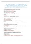 CAN EXAM QUESTIONS AND CORRECT ANSWERS&vert;  ACCURATE REAL EXAM WITH FREQUENTLY TESTED  QUESTIONS AND RATIONALE&vert;ALREADY A  GRADED&vert;GUARANTEED PASS&vert;LATEST UPDATE 2024&sol;2025