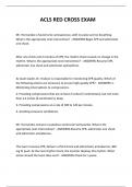  ACLS RED CROSS EXAM QUESTIONS AND ANSWERS 2024