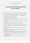 Teas 6 Science Practice Questions With Correct Answers