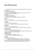 NCC EFM practice QUESTIONS AND CORRECT DETAILED ANSWERS WITH RATIONALES 2025&sol;2026 &lpar;VERIFIED ANSWERS&rpar; &vert;ALREADY GRADED A&plus;
