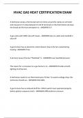  HVAC GAS HEAT CERTIFICATION EXAM QUESTIONS AND ANSWERS 2024