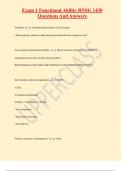 RNSG 1430 EXAM PACK WITH COMPLETE SOLUTIONS