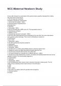 NCC-Maternal Newborn Study QUESTIONS AND CORRECT DETAILED ANSWERS WITH RATIONALES 2025&sol;2026 &lpar;VERIFIED ANSWERS&rpar; &vert;ALREADY GRADED A&plus;