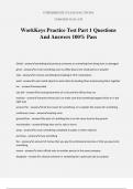 WorkKeys Practice Test Part 1 Questions And Answers 100&percnt; Pass
