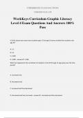 WorkKeys Curriculum Graphic Literacy Level 4 Exam Questions And Answers 100&percnt; Pass