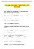 CSU BMS 300 EXAM 1 QUESTIONS AND ANSWERS