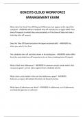  GENESYS CLOUD WORKFORCE MANAGEMENT EXAM QUESTIONS AND ANSWERS 2024