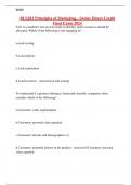 BUS203 Principles of Marketing - Saylor Direct Credit Final Exam 2024