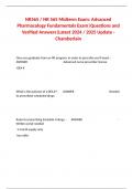 NR565 &sol; NR 565 Midterm Exam&colon; Advanced Pharmacology Fundamentals Exam&vert;Questions and Verified Answers&vert;Latest 2024 &sol; 2025 Update - Chamberlain
