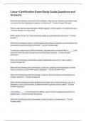 Linux&plus; Certification Exam Study Guide Questions and Answers&period;