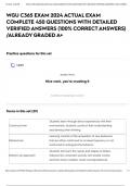 WGU C365 EXAM 2024 ACTUAL EXAM COMPLETE 450 QUESTIONS WITH DETAILED VERIFIED ANSWERS &lpar;100&percnt; CORRECT ANSWERS&rpar; &sol;ALREADY GRADED A&plus;