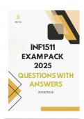 INF1511 EXAM PACK 2025 - QUESTIONS & ANSWERS