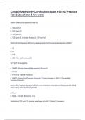 CompTIA Network&plus; Certification Exam N10-007 Practice Test 2 Questions & Answers&period;