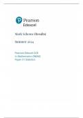 JUNE 2024 STATISTICS PAPER 3 JUNE 2024 PAPER 1F MARKING SCHEME
