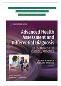 TEST BANK For Advanced Health Assessment and Differential Diagnosis Essentials for Clinical Practice 1st Edition Myrick&comma; Verified Chapters 1 - 12&comma; Complete Newest Version