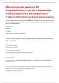 ATI comprehensive practice B&comma; ATI Comprehensive Final Quiz&comma; RN Comprehensive Predictor 2023&sol;2024 A&comma; RN Comprehensive Predictor 2023&sol;2024 Form B and C&lpar;latest update&rpar;950 Questions and Answers