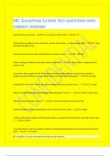 MI&period; CHAUFFEUR LICENSE TEST QUESTIONS WITH CORRECT ANSWERS&period;
