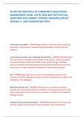 M-100 THE ESSENTIALS OF COMMUNITY ASSOCIATION MANAGEMENT EXAM  LATEST 2024-2025 WITH ACTUAL QUESTIONS AND CORRECT VERIFIED ANSWERS ALREADY GRADED A&plus; 100&percnt; GUARANTEED PASS&excl;    
