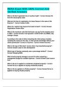 RERA Exam With 100&percnt; Correct And Verified Answers
