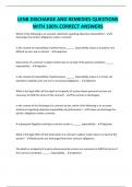 LENB DISCHARGE AND REMEDIES QUESTIONS WITH 100&percnt; CORRECT ANSWERS