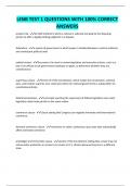 LENB TEST 1 QUESTIONS WITH 100&percnt; CORRECT ANSWERS