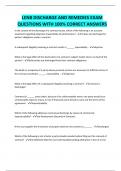 LENB DISCHARGE AND REMEDIES EXAM QUESTIONS WITH 100&percnt; CORRECT ANSWERS