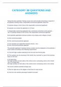 CATEGORY 3B QUESTIONS AND ANSWERS