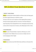SAFe 5 Architect &lpar;ARCH&rpar; Exam Updated Questions and Answers &lpar;2024&sol;2025&rpar; &lpar;Verified Answers&rpar;
