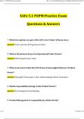 SAFe 5&period;1 POPM Practice Exam Updated Questions and Answers &lpar;2024&sol;2025&rpar; &lpar;Verified Answers&rpar;