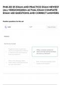 PMK-EE E5 EXAM AND PRACTICE EXAM NEWEST &lpar;ALL VERSIONS&rpar;2024 ACTUAL EXAM COMPLETE EXAM 450 QUESTIONS AND CORRECT ANSWERS