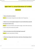 Agile Safe 5&period;1 Exam Updated Questions and Answers &lpar;2024&sol;2025&rpar; &lpar;Verified Answers&rpar;