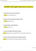 LEADING SAFE Agilist Exam Updated Questions and Answers &lpar;2024&sol;2025&rpar; &lpar;Verified Answers&rpar;