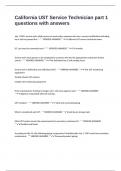 California UST Service Technician part 1 questions with answers