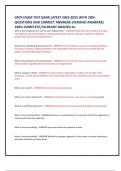 CRCR EXAM TEST BANK LATEST 2023-2025 WITH 200&plus;  QUESTIONS AND CORRECT ANSWERS &lpar;VERIFIED ANSWERS&rpar; 100&percnt; COMPLETE&sol;&sol;ALREADY GRADED A&plus;  What is the comprehensive care for joint replacement&quest; 