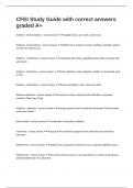 CFEI Study Guide with correct answers graded A&plus;
