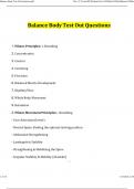 Balance Body Bundled Balanced Body Pilates Comprehensive Test  Balanced Body Written Test  Balanced Body Written Test Out Questions And Answers &vert; 100&percnt; Verified