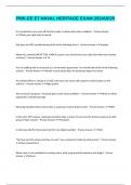 PMK-EE E7 NAVAL HERITAGE EXAM 2024&sol;2025