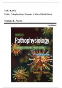 Test Bank - Porth&rsquo;s Pathophysiology-Concepts of Altered Health States&comma; 11th Edition &lpar;Norris&comma; 2024&rpar;&comma; Chapter 1-52 &vert; All Chapters