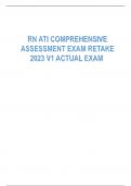 Exam &lpar;elaborations&rpar; RN ATI COMPREHENSIVE ASSESSMENT