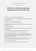 BCOT Wk5&colon; CPR & First aid Exam Questions And Answers 100&percnt; Pass