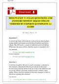 HESI PN EXIT V1 EXAM QUESTIONS AND ANSWERS NEWEST 2024&sol;25 UPDATE VERIFIED BY EXPERTS &vert;&vert;COMPLETE A&plus; GUIDE