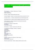 ELED 3100 hard terms exam questions and answers