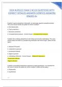 2024 NURS222 EXAM 2 NCLEX QUESTIONS WITH CORRECT DETAILED ANSWERS &lpar;VERIFIED ANSWERS&rpar; GRADED A&plus;