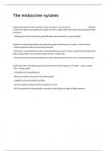 The endocrine system Complete Study Exam Questions And Answers&period;