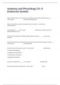Anatomy and Physiology Ch&period; 9 Endocrine System Certification Exam Questions And Answers  Download&period;
