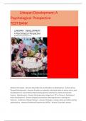 Lifespan Development&colon; A Psychological Perspective Exam        Questions And Answers 