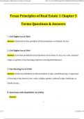 Texas Principles of Real Estate 1 Chapter 5 Terms 2024 Questions and Answers &lpar;2024&sol;2025&rpar; &lpar;Verified Answers&rpar;