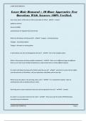Laser Hair Removal &ndash; 40 Hour Apprentice Test Questions With Answers 100&percnt; Verified&period;