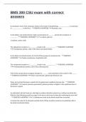 BMS 300 CSU exam with correct answers